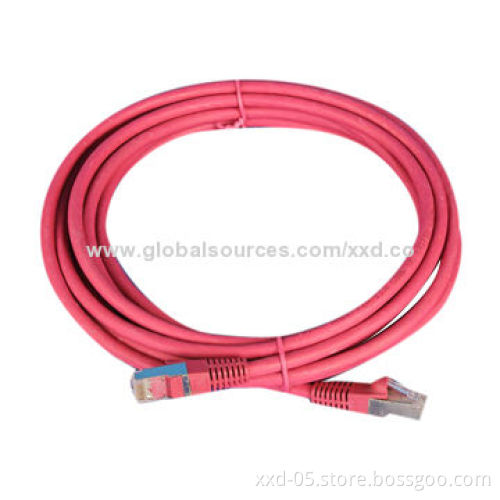 4 PR FTP Cat5e Patch Cord Cable, Customized Lengths and Colors Acceptable